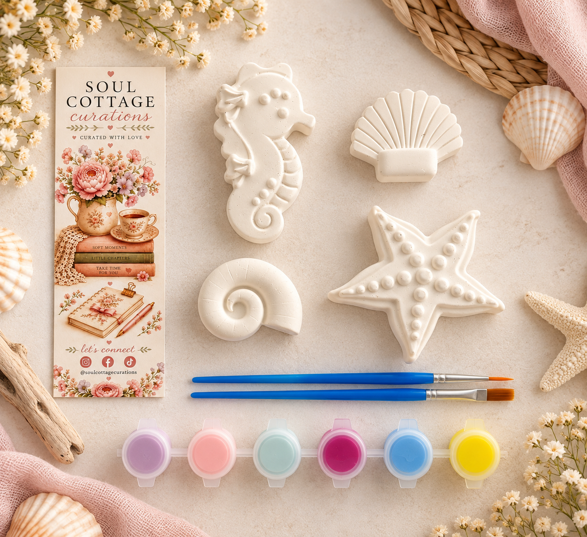 Cosy Paint Kit - Seashell Cottage